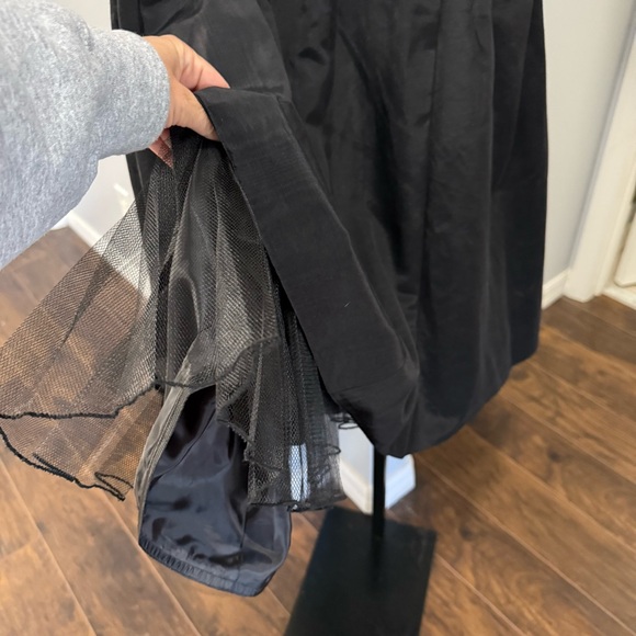 Carol Peretz Sleeveless Mock Neck A Line Black Pink Dress Size 6 Vintage - Picture 7 of 11